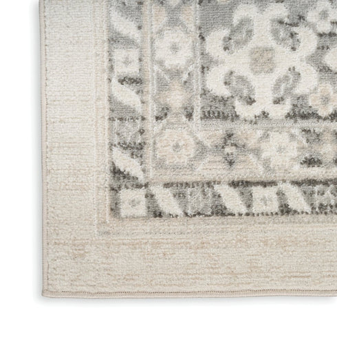 8' X 10' Gray Geometric Distressed Area Rug