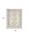 8' X 10' Gray Geometric Distressed Area Rug