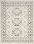 8' X 10' Gray Geometric Distressed Area Rug