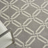 5' X 7' Gray and Ivory Trellis Non Skid Area Rug