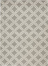 5' X 7' Gray and Ivory Trellis Non Skid Area Rug