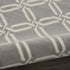5' X 7' Gray and Ivory Trellis Non Skid Area Rug