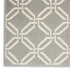 5' X 7' Gray and Ivory Trellis Non Skid Area Rug