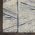 8' X 12' Blue And White Wool Geometric Area Rug