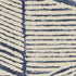 8' X 12' Blue And White Wool Geometric Area Rug