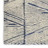 8' X 12' Blue And White Wool Geometric Area Rug