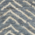 8' X 12' Indigo and Ivory Wool Chevron Area Rug