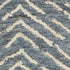 8' Indigo and Ivory Wool Chevron Runner Rug