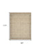 8' X 10' Beige and Tan Wool Abstract Area Rug