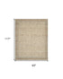 8' X 10' Beige and Tan Wool Abstract Area Rug