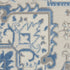 8' Ivory Blue and Gray Floral Non Skid Runner Rug