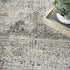 8' X 10' Ivory and Black Geometric Non Skid Area Rug