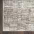 8' Brown and Ivory Abstract Runner Rug