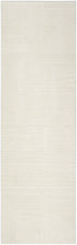 8' Ivory Abstract Runner Rug