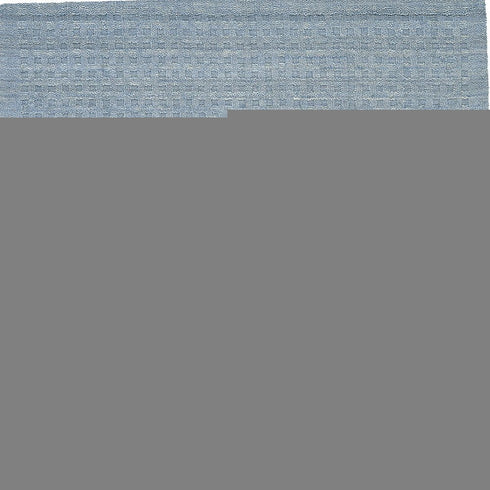 8' X 11' Denim Blue Wool Area Rug