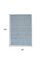 8' X 11' Denim Blue Wool Area Rug