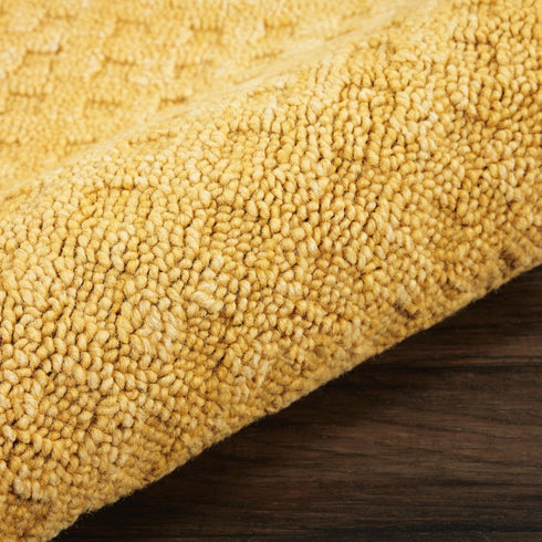 8' X 11' Gold Wool Area Rug