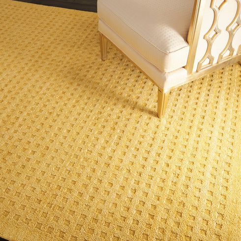 8' X 11' Gold Wool Area Rug