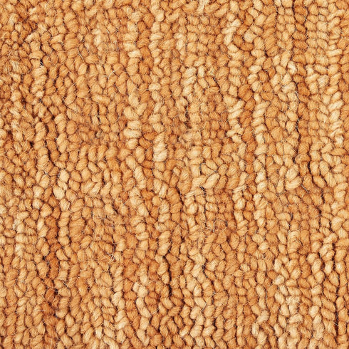 7' X 10' Orange Wool Area Rug