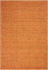 7' X 10' Orange Wool Area Rug