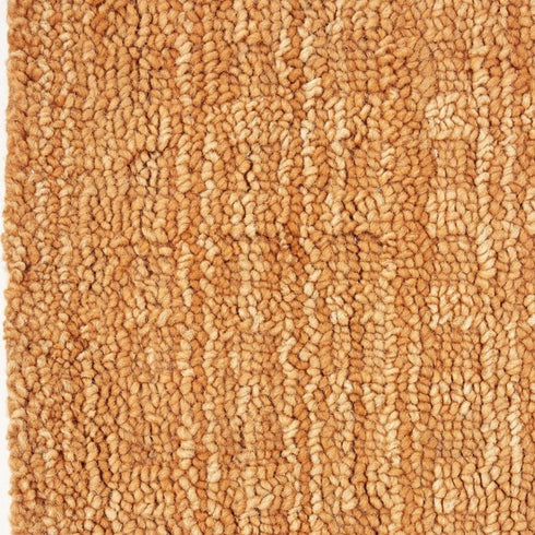 7' X 10' Orange Wool Area Rug