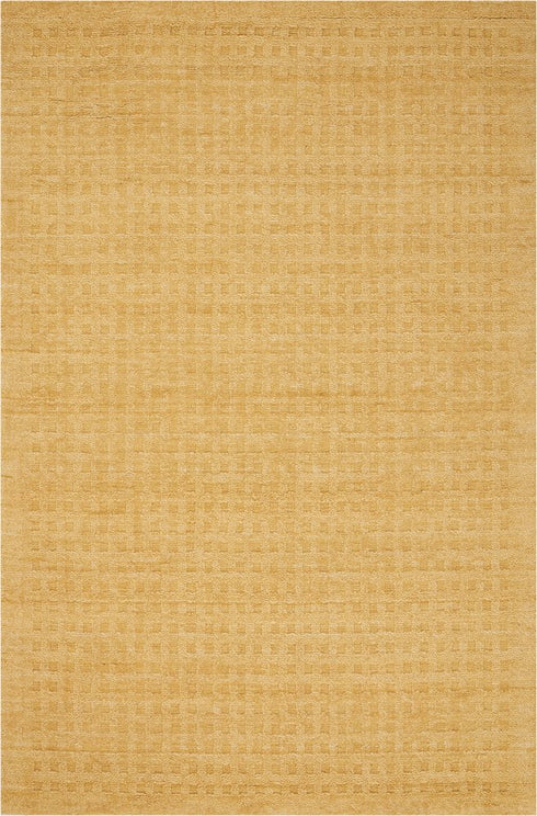 5' X 8' Gold Wool Area Rug