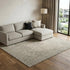 8' X 12' Beige and Gray Wool Abstract Geometric Area Rug