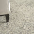 8' X 12' Beige and Gray Wool Abstract Geometric Area Rug