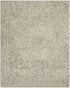 8' X 12' Beige and Gray Wool Abstract Geometric Area Rug