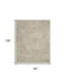 8' X 12' Beige and Gray Wool Abstract Geometric Area Rug
