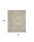 8' X 12' Beige and Gray Wool Abstract Geometric Area Rug