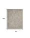 8' X 12' Gray Wool Geometric Area Rug
