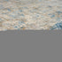 6' Blue And Ivory Abstract Runner Rug