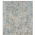 6' Blue And Ivory Abstract Runner Rug
