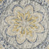6' Beige Round Wool Floral Hand Tufted Area Rug