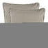 Set of Two Light Gray Cotton Throw Pillow