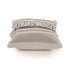 Set of Two Beige Striped Cotton Throw Pillow With Fringe