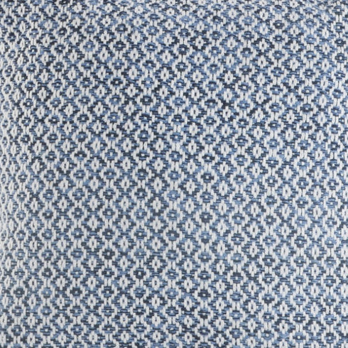 Set of Two Blue Chevron Cotton Throw Pillows
