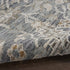 9' X 11' Gray And Beige Floral Area Rug