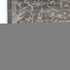 9' X 11' Gray And Beige Floral Area Rug
