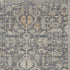 9' X 11' Gray And Beige Floral Area Rug