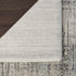9' X 11' Ivory And Blue Abstract Area Rug With Fringe