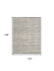9' X 11' Ivory And Blue Abstract Area Rug With Fringe
