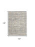 9' X 11' Ivory And Blue Abstract Area Rug With Fringe