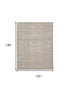 9' X 11' Beige Abstract Area Rug