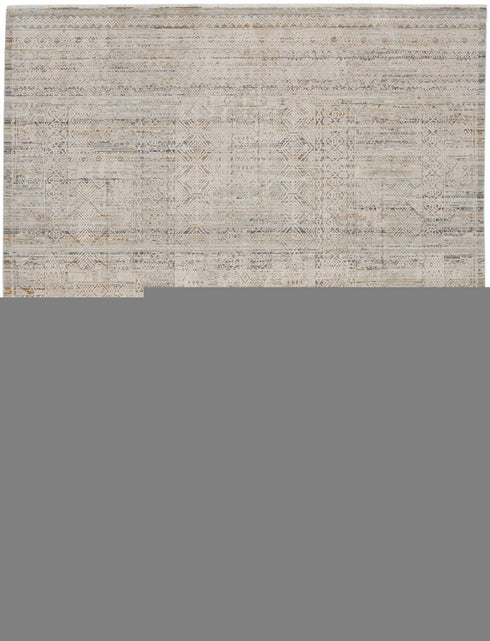 9' X 11' Beige Abstract Area Rug