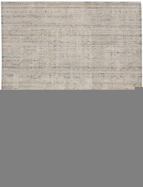 9' X 11' Beige Abstract Area Rug