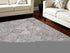8' X 11' Ivory Black and Gray Wool Geometric Area Rug
