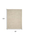 8' X 11' Ivory Tan and Gray Wool Geometric Area Rug