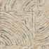 8' X 11' Ivory Tan and Gray Wool Geometric Area Rug